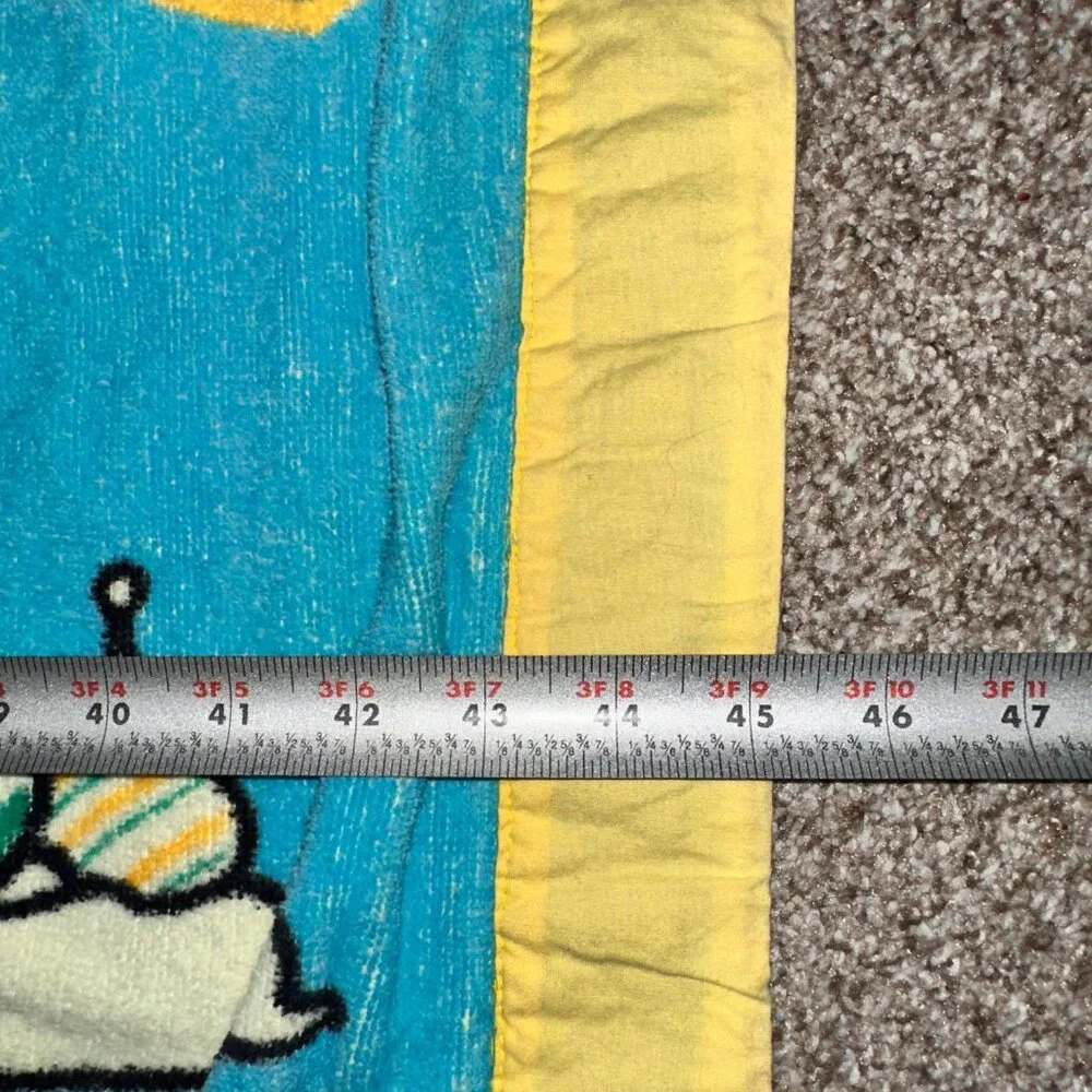 Vintage 80s 90s Wolfschmidt Vodka Large Oversized Beach Towel Blanket 45